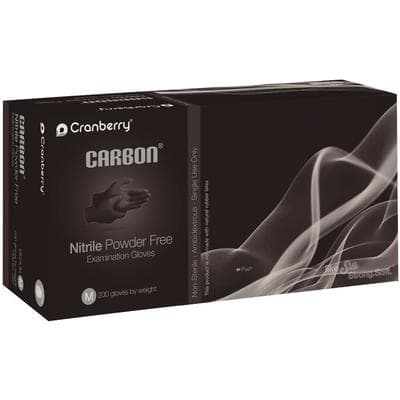 Cranberry Carbon Nitrile Exam Gloves, Powder Free, Non-Sterile, Medium, Black, 200/Box, CR3237 thumbnail 20