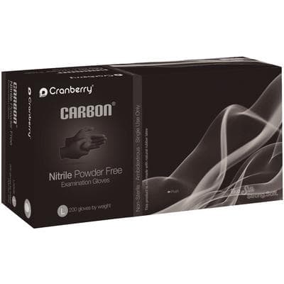 Cranberry Carbon Nitrile Exam Gloves, Powder-Free, Latex-Free, Non-Sterile, Large, Black, 200/Box, CR3238 thumbnail 20