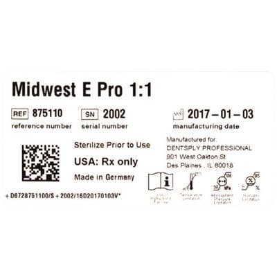 Midwest E Pro 1:1 Fiber-Optic Low Speed Attachment, 875110 thumbnail 6
