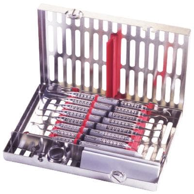 Hu-Friedy IMS Signature Series Replacement Rails for 8-Instrument Cassette, Red, 2 Base Rails + 1 Compression Rail, IM5080 thumbnail 4