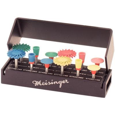 Meisinger Klim Luster Intraoral Polishing Kit, 12-Piece, Right Angle, Multiple Grits & Shapes thumbnail 7