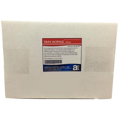 Tray Acrylic Material Kit, White, Self-Cure, 5 lb Powder with 1 qt Liquid thumbnail 2