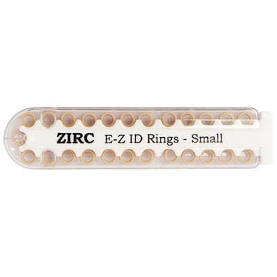 Zirc E-Z ID Instrument Rings, Small, Beige, 1/8" Diameter, 25/Pkg, 70Z100G thumbnail 7