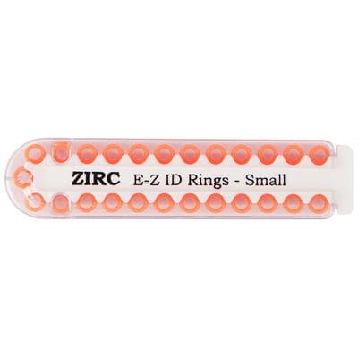 Zirc E-Z ID Instrument Rings, Small, Neon Orange, 25/Pack, 70Z100Q thumbnail 9
