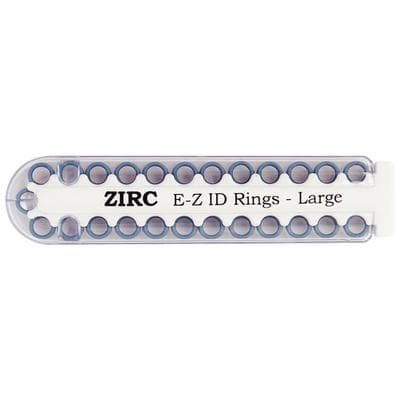 Zirc E-Z ID Instrument Rings, Large, Blue, 1/4", 25/Pk, 70Z200B thumbnail 8