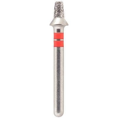 Meisinger 828TR-017 FG Tapered Occlusal Reduction Diamond Bur, Coarse, Red Ring, 2.4mm Depth, 5/Pack thumbnail 6