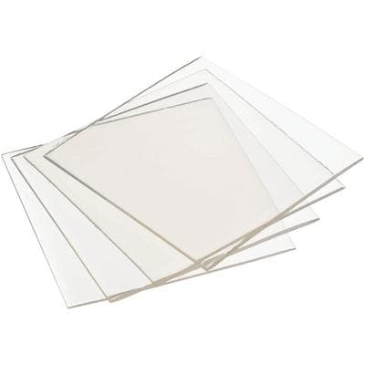 Keystone ProForm Soft EVA Vacuum Forming Material, Clear, 5" x 5" Sheets, 0.060" (1.5mm) Thickness, 300/Pkg, 9597130 thumbnail 3