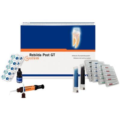 Rebilda Post GT System Kit, Glass Fiber-Reinforced Resin Posts, Assorted Sizes (0.8-1.4 mm), 20 Posts, 5 ml Ceramic Bond, 20 Futurabond U SingleDose, 10 g Rebilda DC Syringe thumbnail 21
