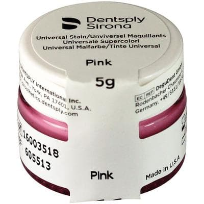 Dentsply Sirona DS Universal Stain, Pink, 5g Jar thumbnail 3