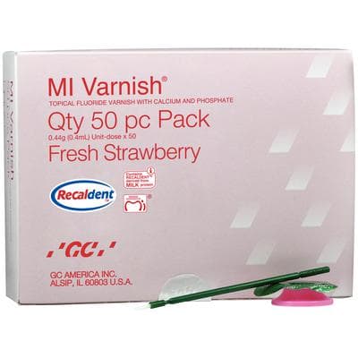 MI Varnish Strawberry 5% NaF with RECALDENT (CPP-ACP), 0.4 mL Unit Dose, 50/Pack, 442500 thumbnail 21