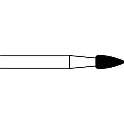 Midwest Once Sterile Trimming & Finishing Carbide Bur, FG, Flame, #274-016, 1.6 mm, 10/Pkg, 319576 thumbnail 4