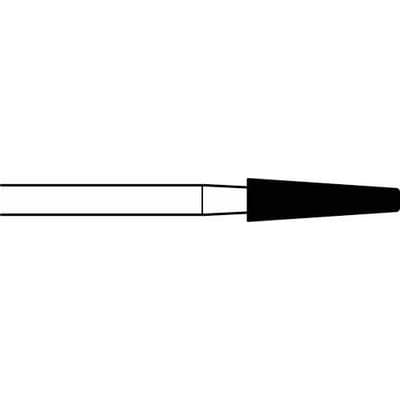 Midwest Once Sterile Carbide Bur, FG, Tapered Fissure, #847-016, 1.6 mm Diameter, 25/Pkg thumbnail 2