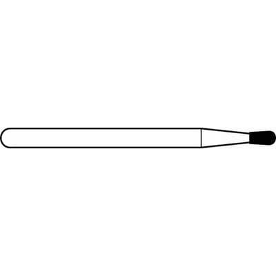 Midwest Once Sterile Carbide Bur, FG, Football, #1931, 1.0 mm Diameter, 25/Pkg, 314277 thumbnail 3