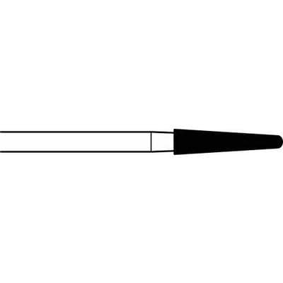 Midwest Once Sterile Carbide Bur, FG, Tapered Fissure, #856-016, 1.6 mm Diameter, 25/Pkg thumbnail 2