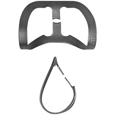 Hu-Friedy Black Line Rubber Dam Clamp #212, Wingless, Serrated Jaws, Anterior, RDCM212X thumbnail 7