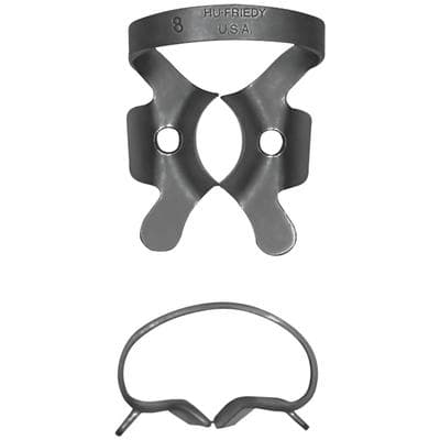 Hu-Friedy Black Line Rubber Dam Clamp #8, Winged, Upper Molar, RDCM8X thumbnail 8