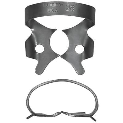 Hu-Friedy Black Line Rubber Dam Clamp #26, Winged, Small Lower Molars, RDCM26X thumbnail 7