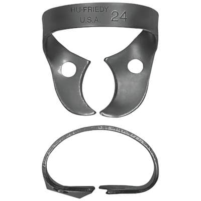 Hu-Friedy Black Line Rubber Dam Clamp #24, Wingless, Upper Right/Lower Left Molars, RDCM24X thumbnail 7