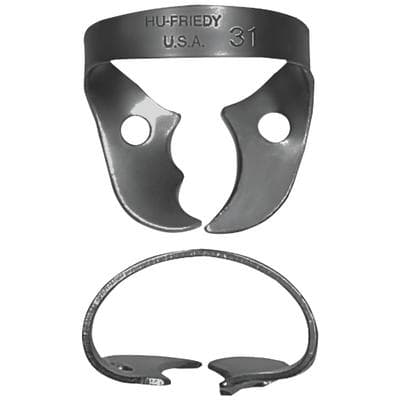 Hu-Friedy Black Line Rubber Dam Clamp #31, Wingless, Upper Left Molar, 1/Each, RDCM31X thumbnail 7