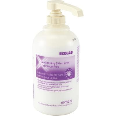Ecolab Revitalizing Skin Lotion, Fragrance-Free, Pump Bottle, 540 ml, 1/Pkg - Revitalizing Skin Lotion - 540 ml, Fragrance-free, 1/Pkg - Image 1