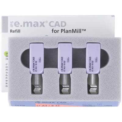 IPS e.max CAD PlanMill Blocks, Low Translucency (LT), Shade A3, Size B32, Pack of 3 thumbnail 10