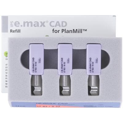 IPS e.max CAD PlanMill Blocks, Low Translucency, Shade B2, Size B32, Pack of 3 thumbnail 4