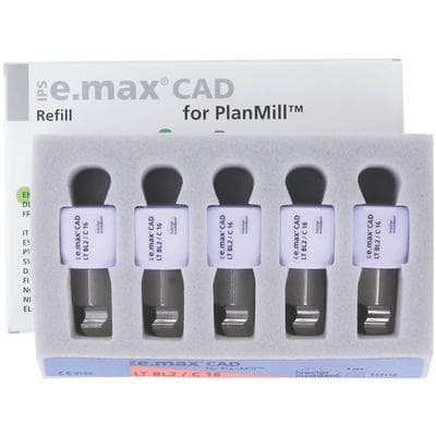 IPS e.max CAD PlanMill Blocks, Low Translucency, Shade BL2, Size C16, 5/Box thumbnail 4