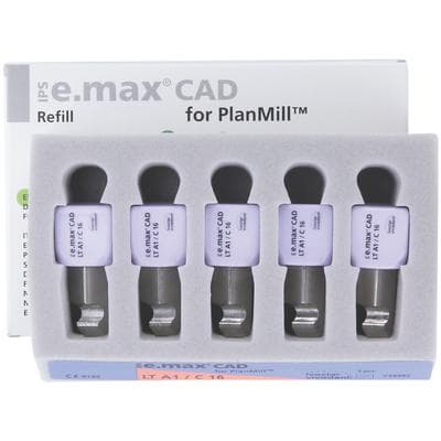IPS e.max CAD PlanMill Blocks, Low Translucency, Shade A1, C16, 5/Box thumbnail 10