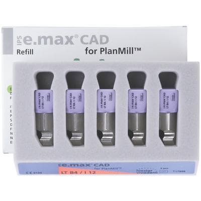 IPS e.max CAD PlanMill Blocks, Low Translucency, Shade B4, I12, 5/Box thumbnail 10