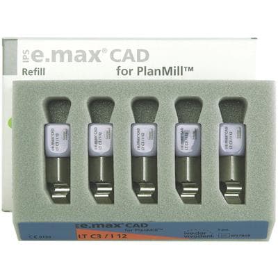 IPS e.max CAD PlanMill Blocks LT I12 Shade C3, Low Translucency, Lithium Disilicate, 5/Box thumbnail 10