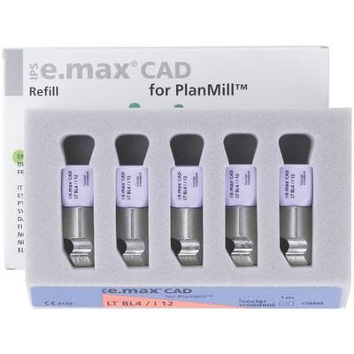 IPS e.max CAD PlanMill Blocks LT I12 BL4, Low Translucency, Lithium Disilicate, 5/Box thumbnail 10