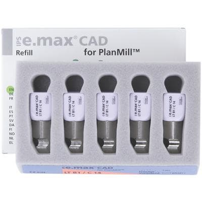 IPS e.max CAD PlanMill LT B1 C14 Milling Blocks, Low Translucency, Shade B1, 5/Box thumbnail 11