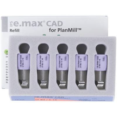 IPS e.max CAD PlanMill Blocks, Low Translucency, Shade B3, Size C14, Pack of 5 thumbnail 9