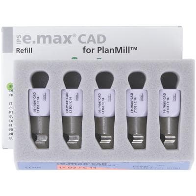 IPS e.max CAD PlanMill LT D2 C14 Milling Blocks, Low Translucency, Shade D2, 5/Box thumbnail 11