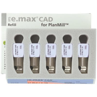 IPS e.max CAD PlanMill Blocks, Low Translucency (LT), C14, Shade BL2, 5/Box thumbnail 10
