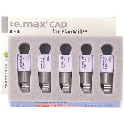 IPS e.max CAD PlanMill Blocks, Low Translucency, Shade BL3, Size C14, 5/Box thumbnail 10