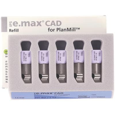 IPS e.max CAD PlanMill Blocks, High Translucency, Shade B2, I12, 5/Box thumbnail 10