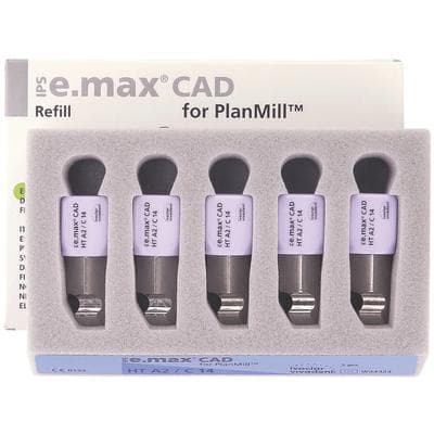 IPS e.max CAD PlanMill HT A3 C14 Milling Blocks, High Translucency, Shade A3, 5/Box thumbnail 11