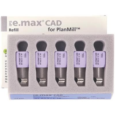 IPS e.max CAD PlanMill Blocks, High Translucency, C14, Shade A4, 5/Box thumbnail 10