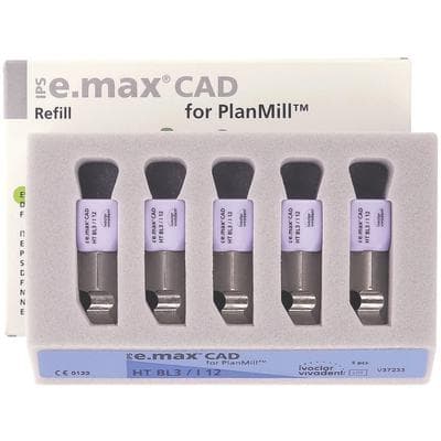 IPS e.max CAD PlanMill Blocks, High Translucency, Shade BL3, I12, 5/Box thumbnail 9