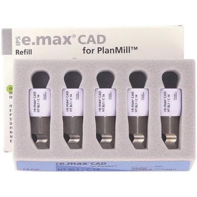 IPS e.max CAD PlanMill Blocks, High Translucency, C14, Shade BL1, 5/Box thumbnail 9