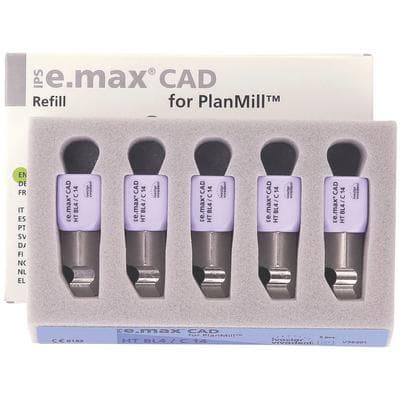 IPS e.max CAD PlanMill Blocks, High Translucency, C14, Shade BL4, 5/Box thumbnail 10