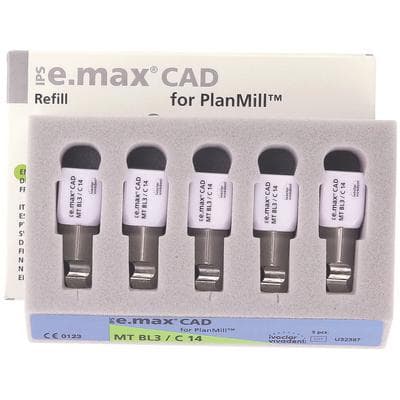 IPS e.max CAD PlanMill Blocks, Medium Translucency, Shade BL3, Size C14, 5/Box thumbnail 10