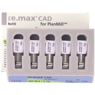 IPS e.max CAD PlanMill Blocks, Medium Translucency, Shade BL4, Size C14, 5/Box thumbnail 10
