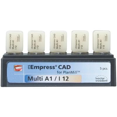 IPS Empress CAD Multi I12 Milling Blocks, Shade A1, for PlanMill, 5/Box thumbnail 9