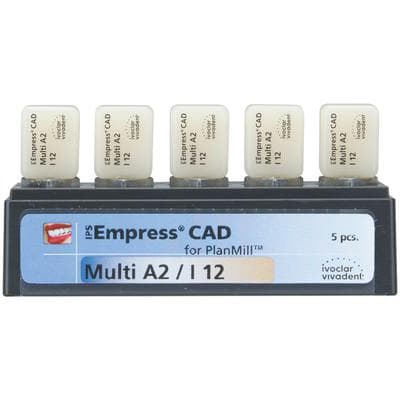 IPS Empress CAD Multi I12 Milling Blocks for PlanMill, Shade A2, 5/Box thumbnail 4