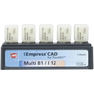 IPS Empress CAD Multi I12 Milling Blocks, Shade B1, for PlanMill, 5/Box thumbnail 4