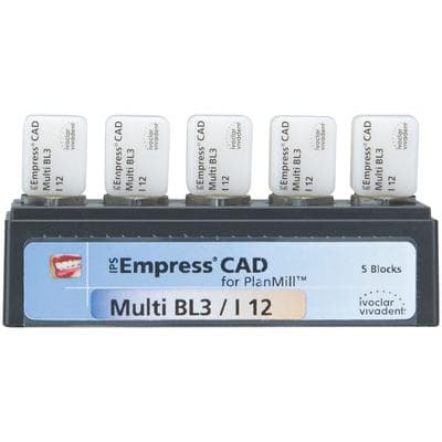 IPS Empress CAD Multi I12 Milling Blocks, Shade BL3, for PlanMill, 5/Box thumbnail 4
