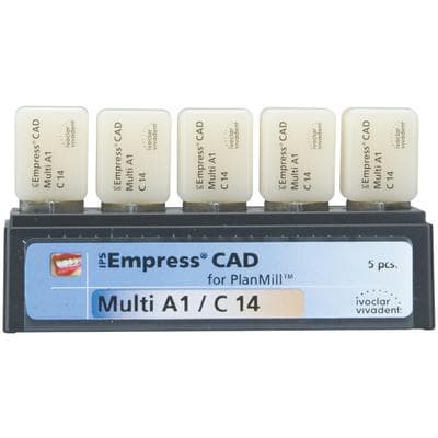 IPS Empress CAD Multi C14 Milling Blocks, Shade A1, for PlanMill, 5/Box thumbnail 9