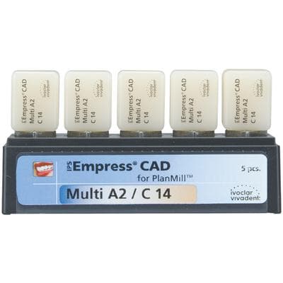 IPS Empress CAD Multi C14 Milling Blocks, Shade A2, for PlanMill, 5/Box thumbnail 9